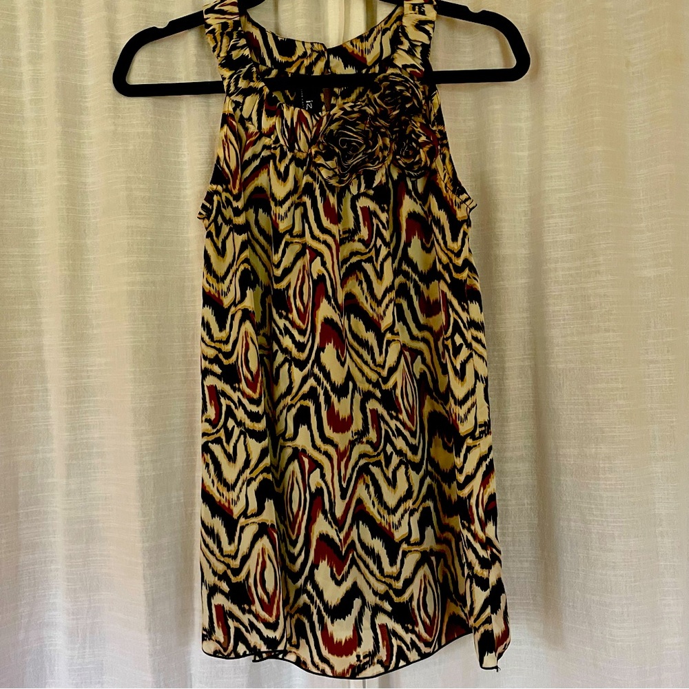 IZ Byer California Animal print sleeveless top, Medium
